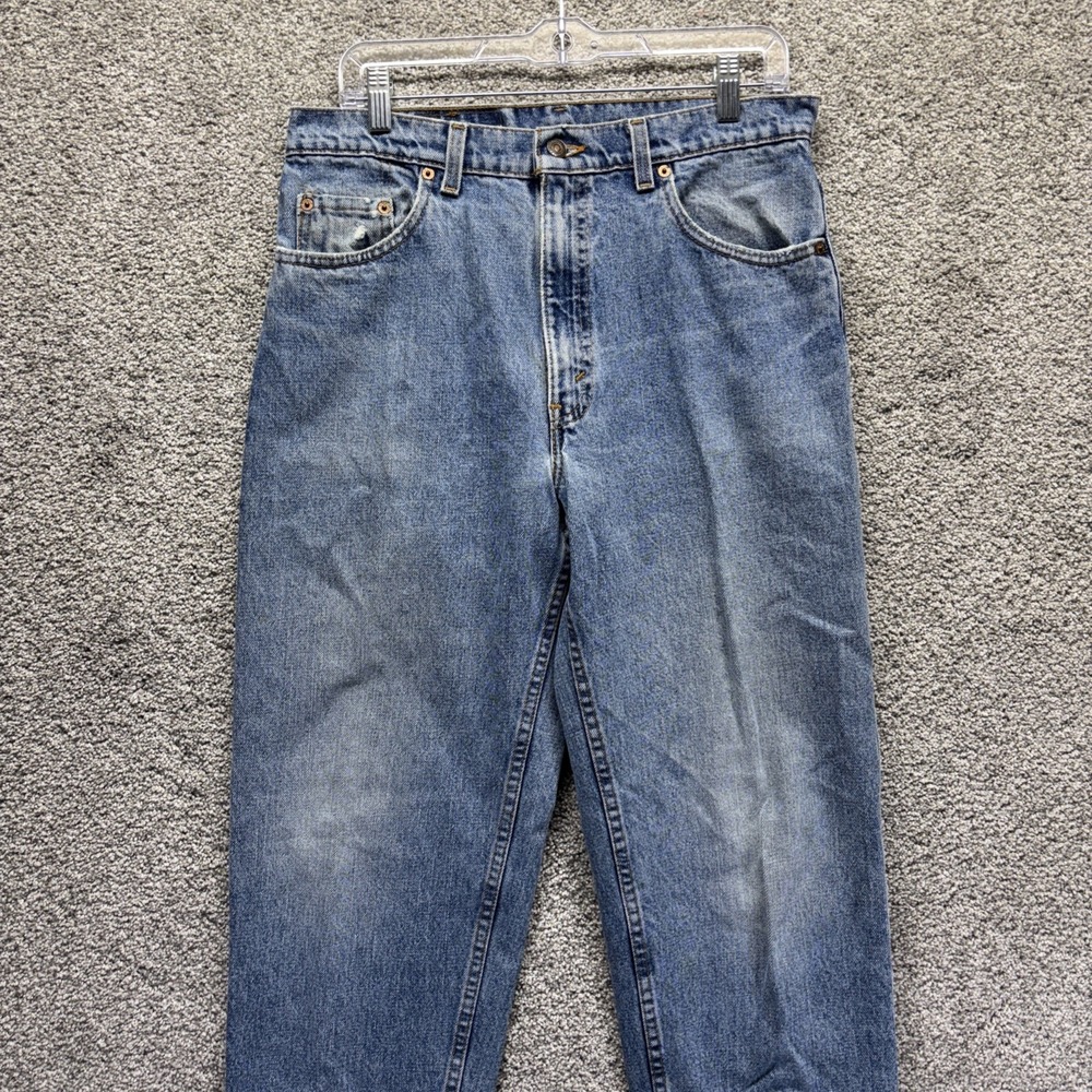 Vintage Levi's 550 Denim Blue Jeans 90s USA Made 550-4891 Size‎ 34x32